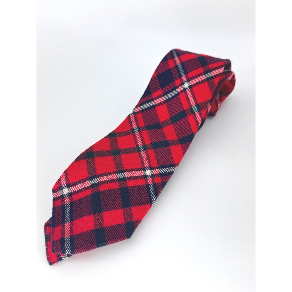 Cameron Lochiel Wool Plaid Tie Mens Vintage Scotland Heritage Tartan